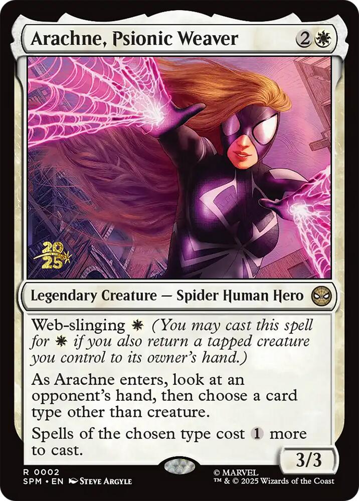 Arachne, Psionic Weaver [Marvel's Spider-Man Prerelease Promos] | Good Games Cannington