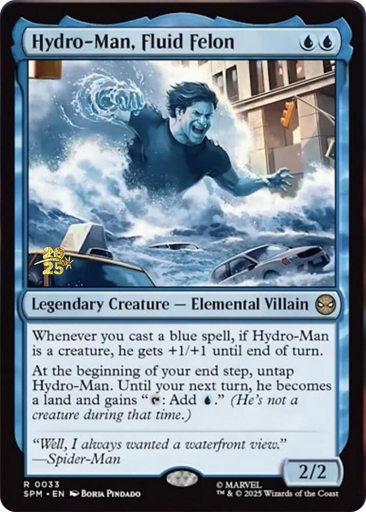 Hydro-Man, Fluid Felon [Marvel's Spider-Man Prerelease Promos] | Good Games Cannington