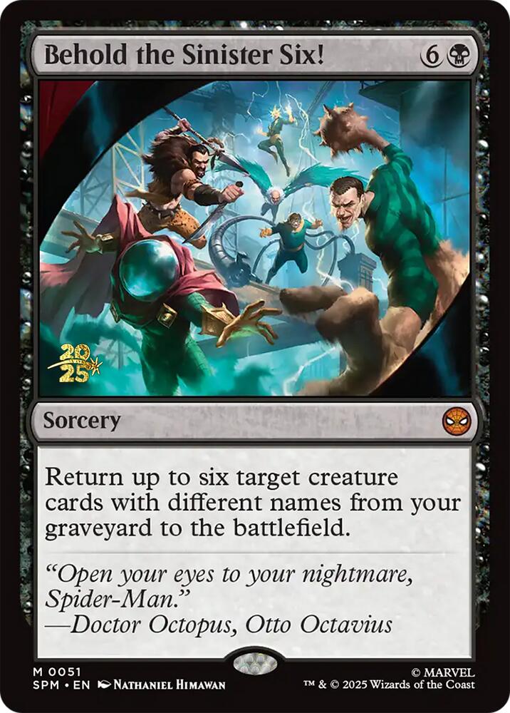 Behold the Sinister Six! [Marvel's Spider-Man Prerelease Promos] | Good Games Cannington