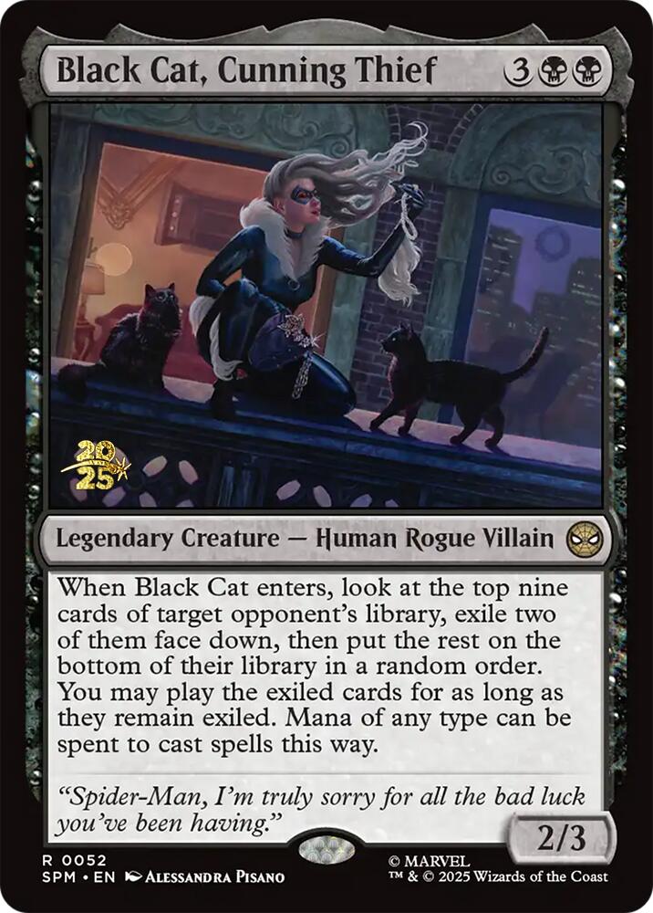 Black Cat, Cunning Thief [Marvel's Spider-Man Prerelease Promos] | Good Games Cannington