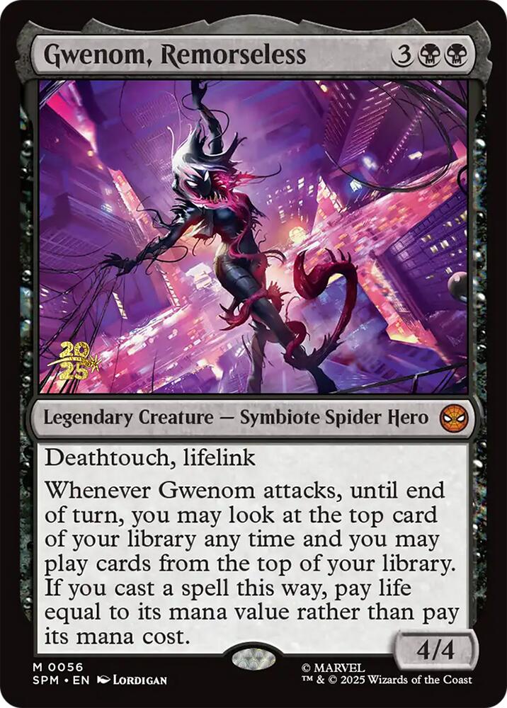Gwenom, Remorseless [Marvel's Spider-Man Prerelease Promos] | Good Games Cannington