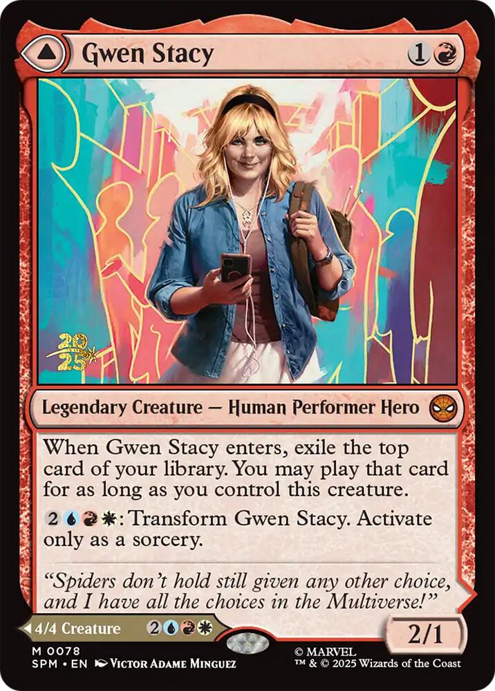 Gwen Stacy // Ghost-Spider [Marvel's Spider-Man Prerelease Promos] | Good Games Cannington
