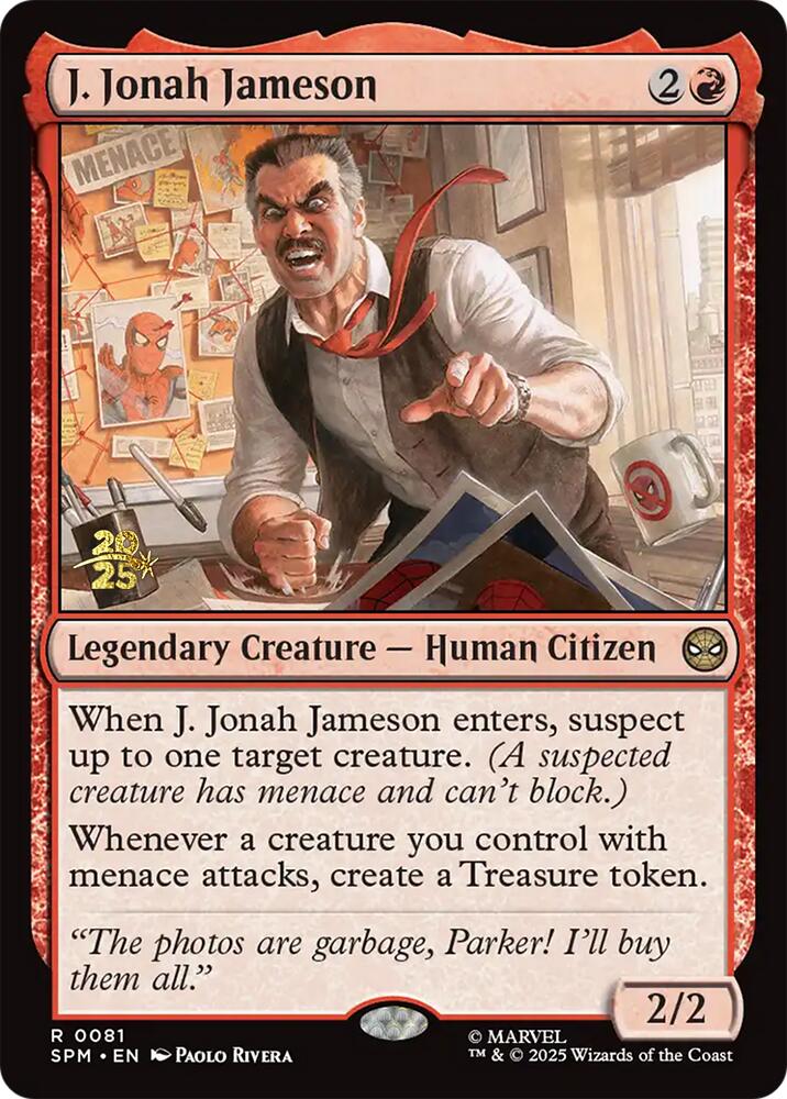 J. Jonah Jameson [Marvel's Spider-Man Prerelease Promos] | Good Games Cannington
