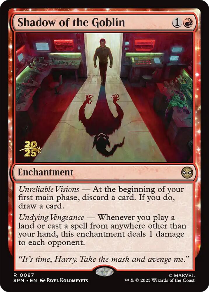 Shadow of the Goblin [Marvel's Spider-Man Prerelease Promos] | Good Games Cannington