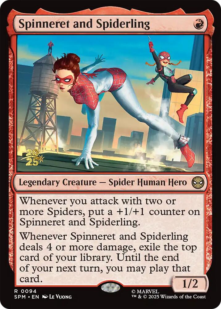 Spinneret and Spiderling [Marvel's Spider-Man Prerelease Promos] | Good Games Cannington