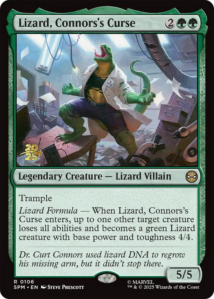 Lizard, Connors's Curse [Marvel's Spider-Man Prerelease Promos] | Good Games Cannington
