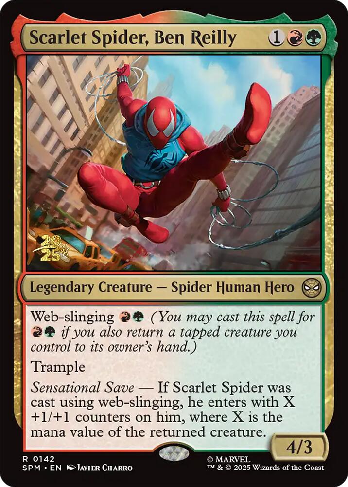 Scarlet Spider, Ben Reilly [Marvel's Spider-Man Prerelease Promos] | Good Games Cannington