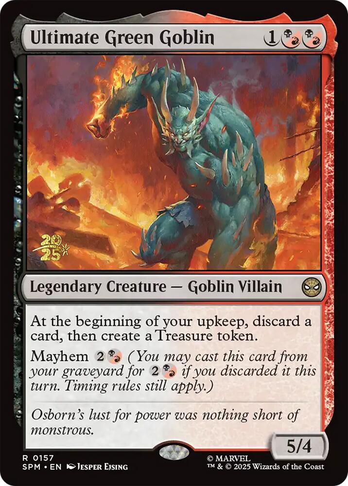 Ultimate Green Goblin [Marvel's Spider-Man Prerelease Promos] | Good Games Cannington