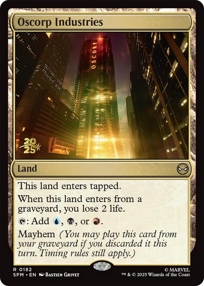 Oscorp Industries [Marvel's Spider-Man Prerelease Promos] | Good Games Cannington