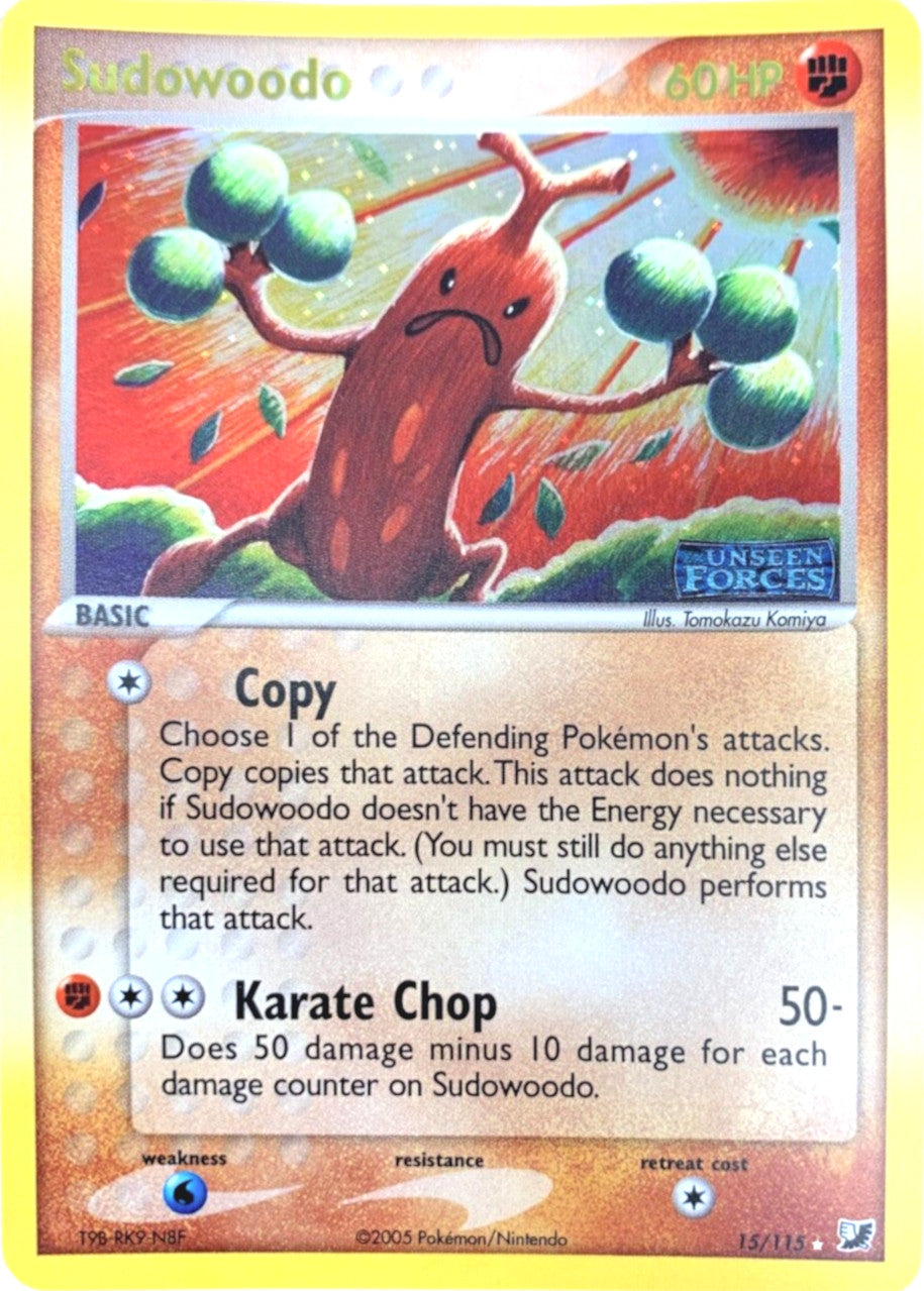 Sudowoodo (15/115) (Stamped) [EX: Unseen Forces] | Good Games Cannington