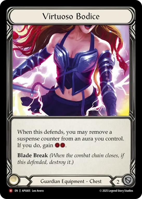 Virtuoso Bodice [APS005] (Armory Deck: Pleiades)  Rainbow Foil | Good Games Cannington