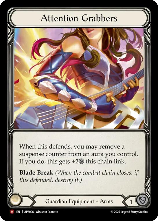 Attention Grabbers [APS006] (Armory Deck: Pleiades)  Rainbow Foil | Good Games Cannington