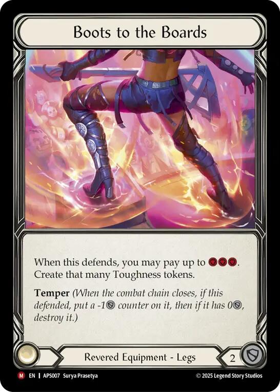 Boots to the Boards [APS007] (Armory Deck: Pleiades)  Rainbow Foil | Good Games Cannington