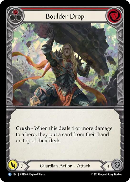 Boulder Drop (Red) [APS008] (Armory Deck: Pleiades) | Good Games Cannington
