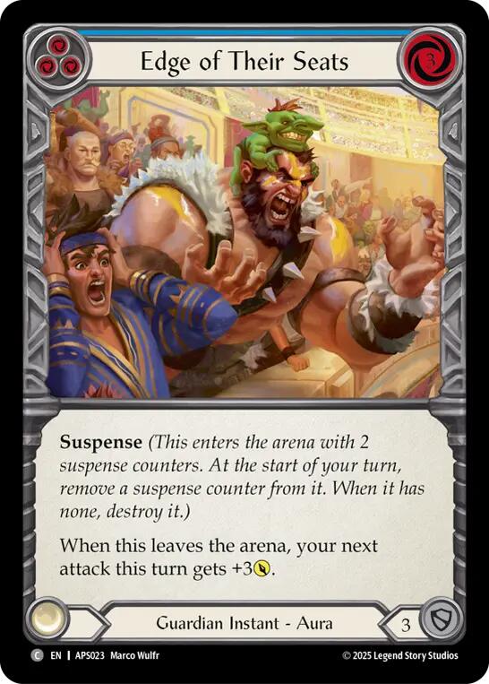 Edge of Their Seats (Blue) [APS023] (Armory Deck: Pleiades) | Good Games Cannington