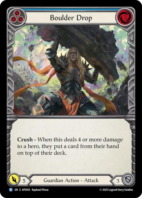 Boulder Drop (Blue) [APS016] (Armory Deck: Pleiades) | Good Games Cannington