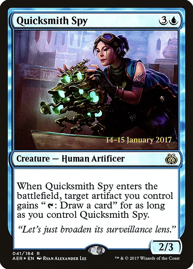 Quicksmith Spy [Aether Revolt Prerelease Promos] | Good Games Cannington