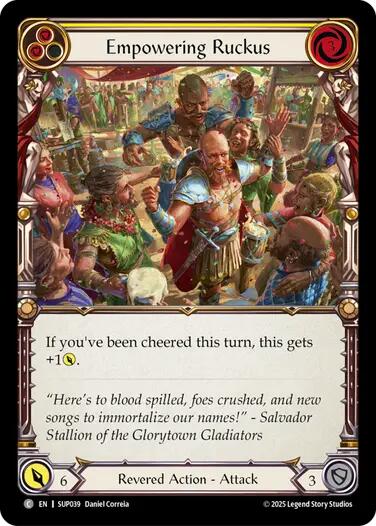 Empowering Ruckus [SUP039] (Super Slam)  Rainbow Foil | Good Games Cannington