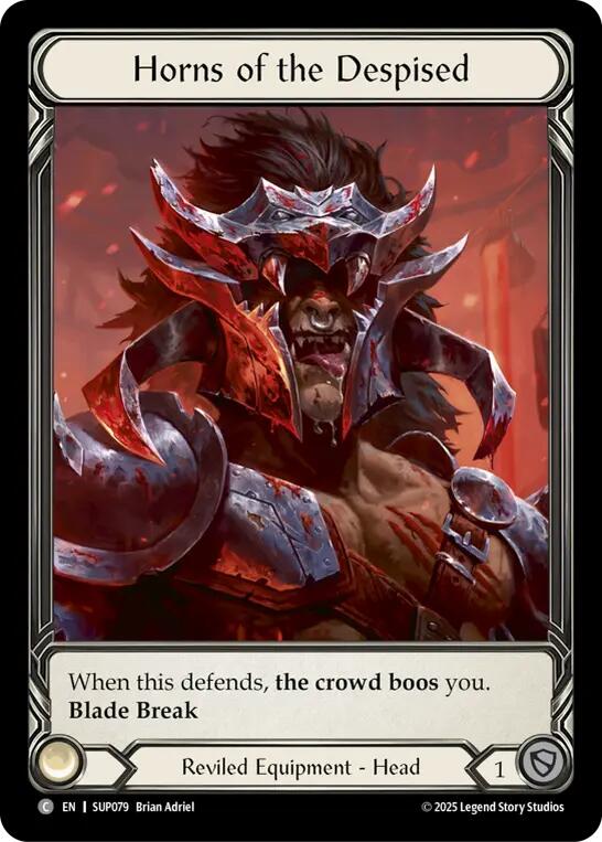Horns of the Despised (Extended Art Cold Foil) [SUP079] (Super Slam)  Cold Foil | Good Games Cannington