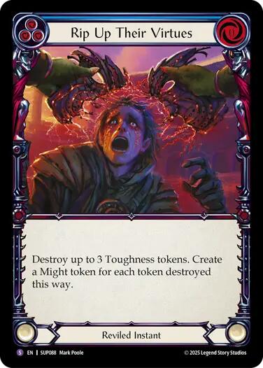 Rip Up Their Virtues [SUP088] (Super Slam)  Rainbow Foil | Good Games Cannington