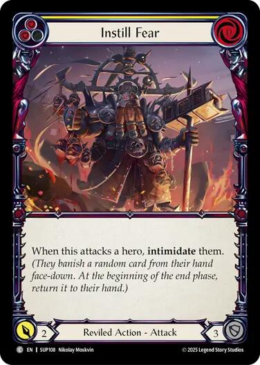 Instill Fear (Yellow) [SUP108] (Super Slam) | Good Games Cannington