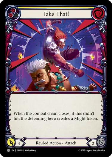 Take That! (Yellow) [SUP112] (Super Slam)  Rainbow Foil | Good Games Cannington