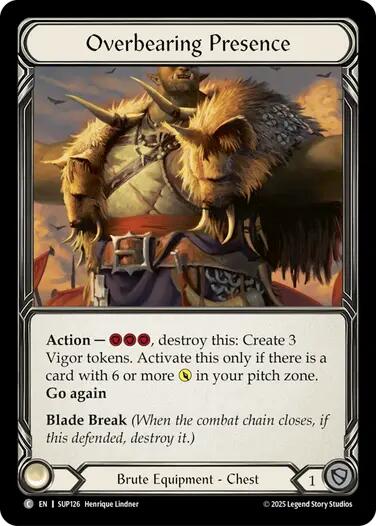 Overbearing Presence (Cold Foil) [SUP126] (Super Slam)  Cold Foil | Good Games Cannington