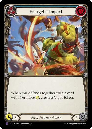 Energetic Impact [SUP131] (Super Slam)  Rainbow Foil | Good Games Cannington