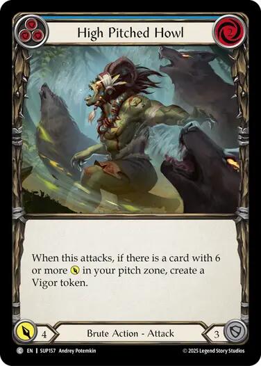 High Pitched Howl (Blue) [SUP157] (Super Slam)  Rainbow Foil | Good Games Cannington