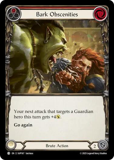 Bark Obscenities [SUP167] (Super Slam)  Rainbow Foil | Good Games Cannington