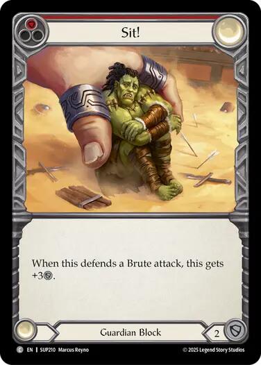 Sit! [SUP210] (Super Slam)  Rainbow Foil | Good Games Cannington