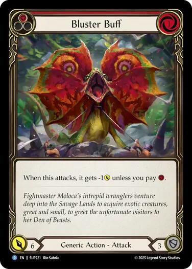 Bluster Buff [SUP221] (Super Slam)  Rainbow Foil | Good Games Cannington