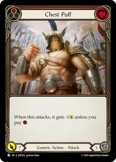 Chest Puff [SUP222] (Super Slam)  Rainbow Foil | Good Games Cannington