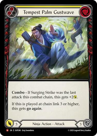 Tempest Palm Gustwave [SUP246] (Super Slam)  Rainbow Foil | Good Games Cannington