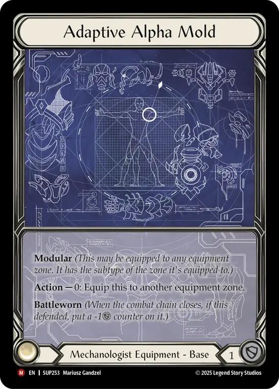 Adaptive Alpha Mold (Extended Art Cold Foil) [SUP253] (Super Slam)  Cold Foil | Good Games Cannington