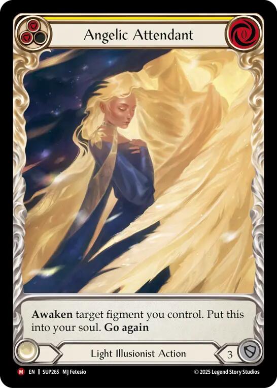 Angelic Attendant (Extended Art Cold Foil) [SUP265] (Super Slam)  Cold Foil | Good Games Cannington