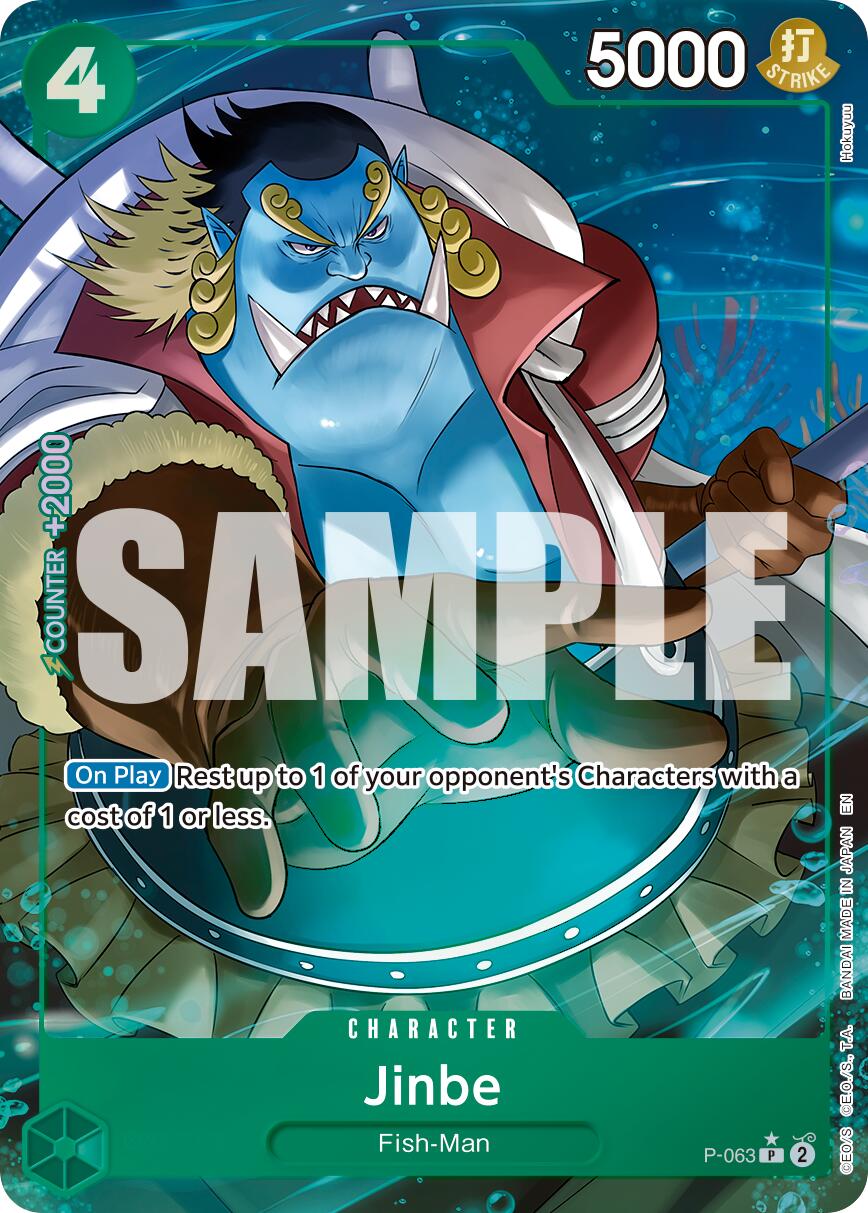 Jinbe (P-063) (Alternate Art) [Premium Booster -The Best- Vol. 2] | Good Games Cannington