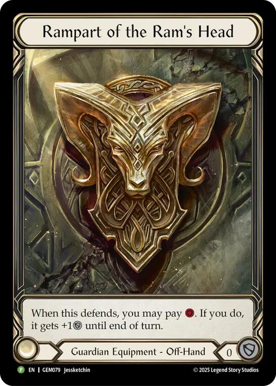 Rampart of the Ram's Head [GEM079] (GEM Pack 3)  Rainbow Foil | Good Games Cannington