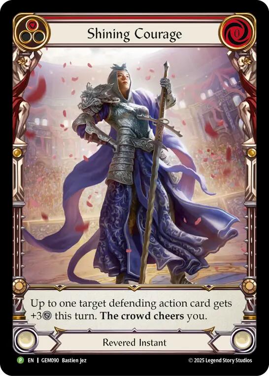 Shining Courage [GEM090] (GEM Pack 3)  Rainbow Foil | Good Games Cannington
