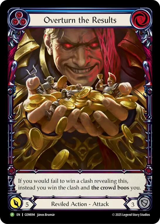 Overturn the Results [GEM094] (GEM Pack 3)  Rainbow Foil | Good Games Cannington