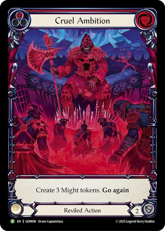 Cruel Ambition [GEM096] (GEM Pack 3)  Rainbow Foil | Good Games Cannington