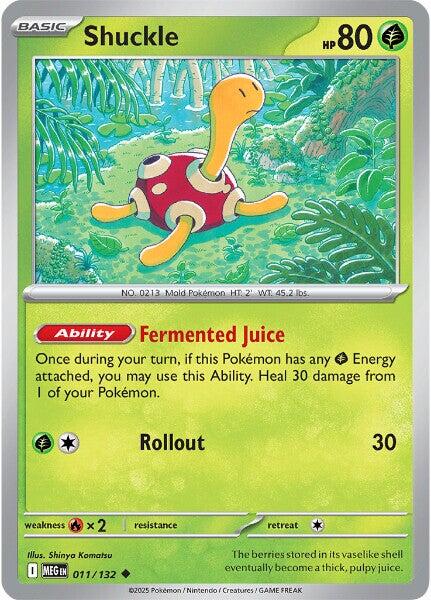 Shuckle (011/132) [Mega Evolutions: Base Set] | Good Games Cannington