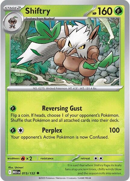 Shiftry (015/132) [Mega Evolutions: Base Set] | Good Games Cannington