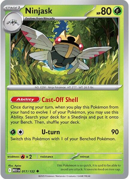 Ninjask (017/132) [Mega Evolution: Base Set] | Good Games Cannington