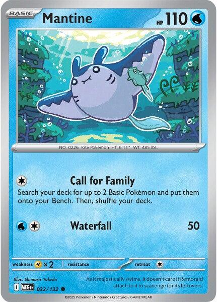 Mantine (032/132) [Mega Evolution: Base Set] | Good Games Cannington