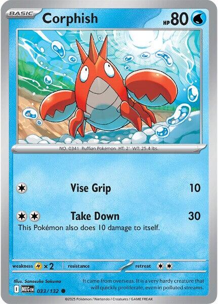 Corphish (033/132) [Mega Evolutions: Base Set] | Good Games Cannington