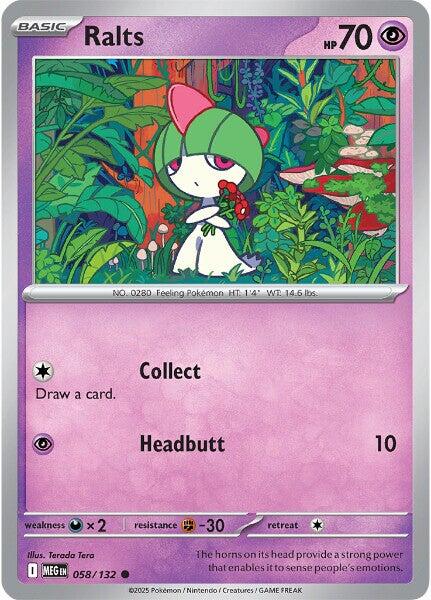 Ralts (058/132) [Mega Evolutions: Base Set] | Good Games Cannington