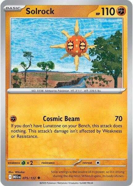 Solrock (075/132) [Mega Evolution: Base Set] | Good Games Cannington