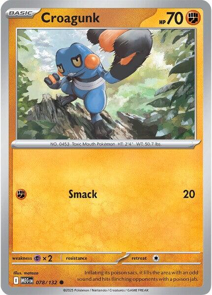 Croagunk (078/132) [Mega Evolution: Base Set] | Good Games Cannington