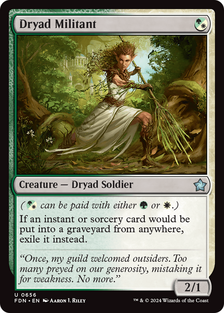 Dryad Militant [Foundations] | Good Games Cannington